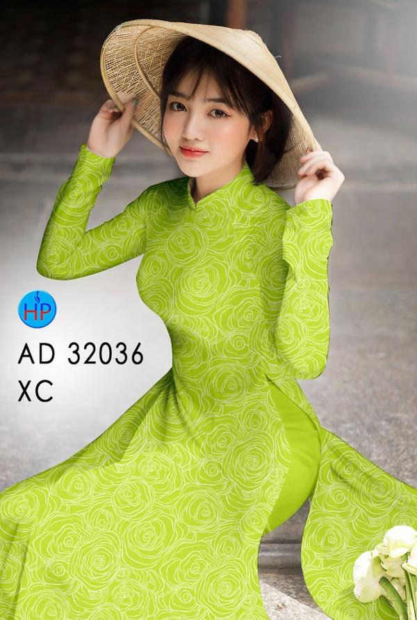 Vải Áo Dài Hoa Hồng AD 32036 30